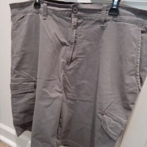 Beverly Hills Polo Club Men's Big & Tall Size 44  Gray Flat Front Cargo Shorts